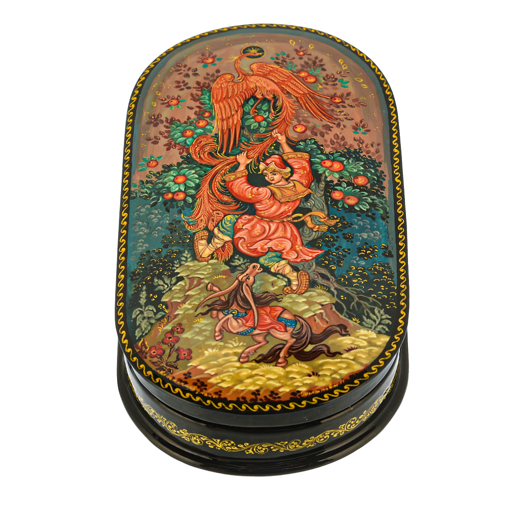 Шкатулка с художественной росписью «Конек-Горбунок» - интернет магазин Русь Велика я 