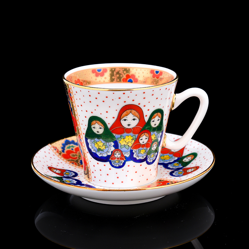 Кофейная пара «Русские матрешки» 80 мл - интернет магазин Русь Велика я фото 1