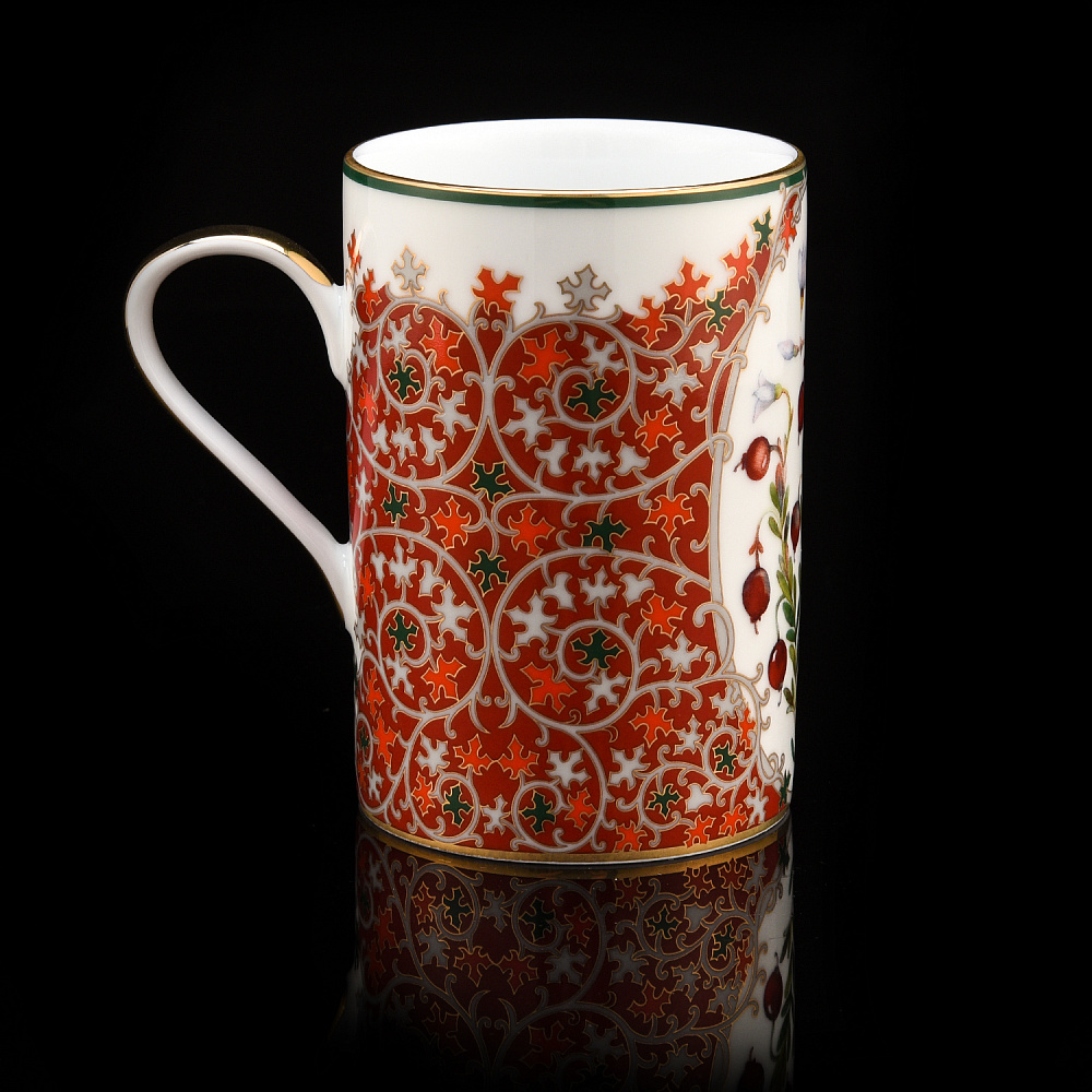 Чайный бокал 400 мл «Клюква заповедная». Форма Соло. ИФЗ - интернет магазин Русь Велика я фото 2