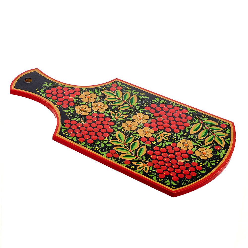 Доска разделочная «Рябина». Хохлома - интернет магазин Русь Велика я фото 1