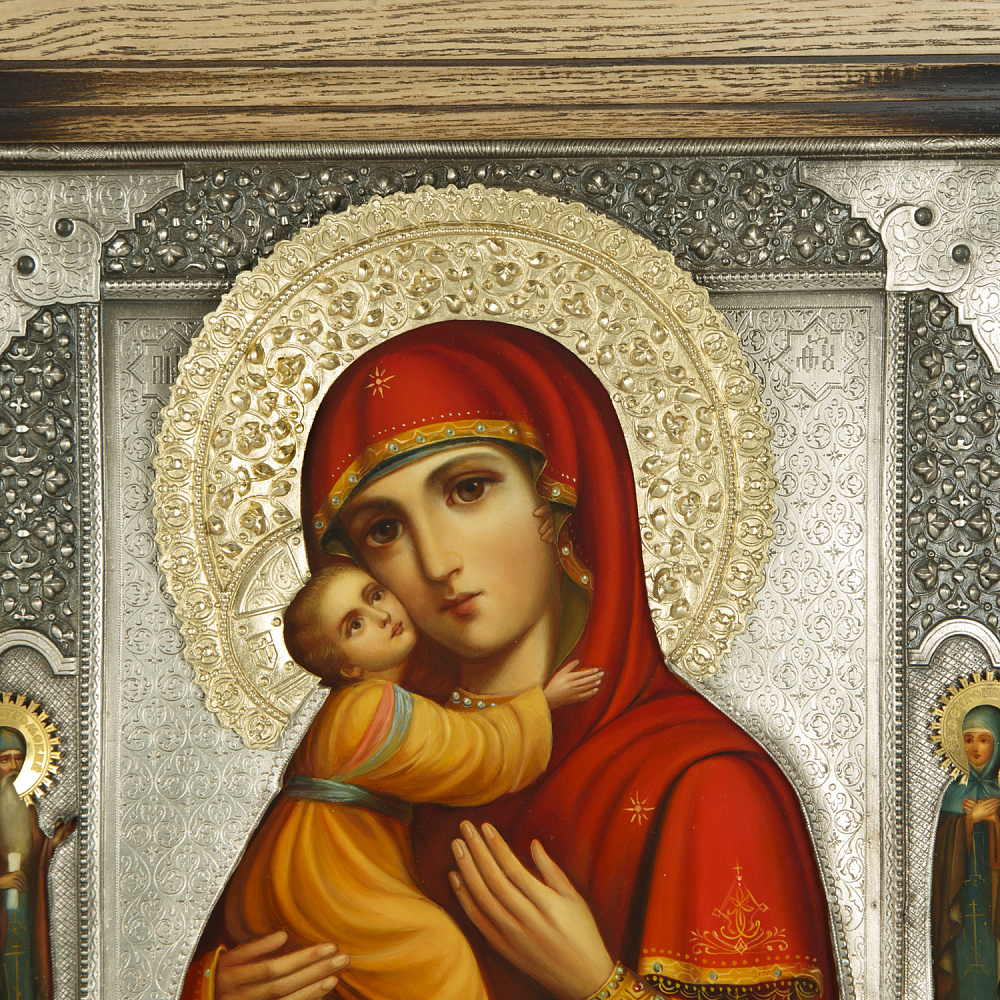 Икона в киоте «Владимирская Божья Матерь» 36х42 см - интернет магазин Русь Велика я фото 4