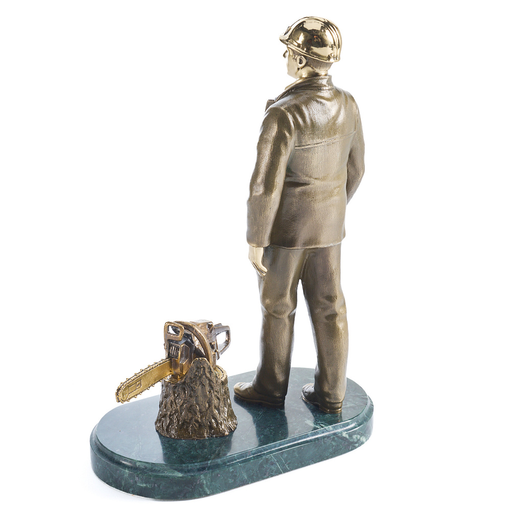 Бронзовая статуэтка «Работник лесного хозяйства» - интернет магазин Русь Велика я фото 3