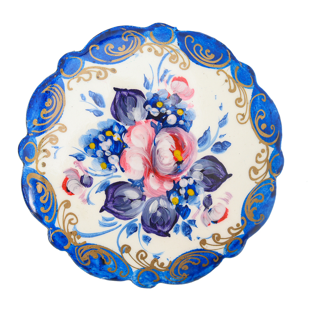 Брошь с ручной росписью «Жостово» (в ассортименте) - интернет магазин Русь Велика я фото 4