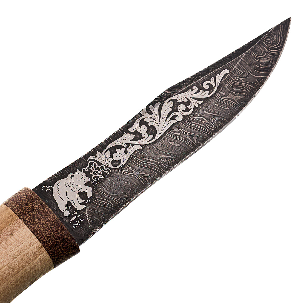 Нож сувенирный из дамасской стали «Олимп-6». Златоуст - интернет магазин Русь Велика я фото 3