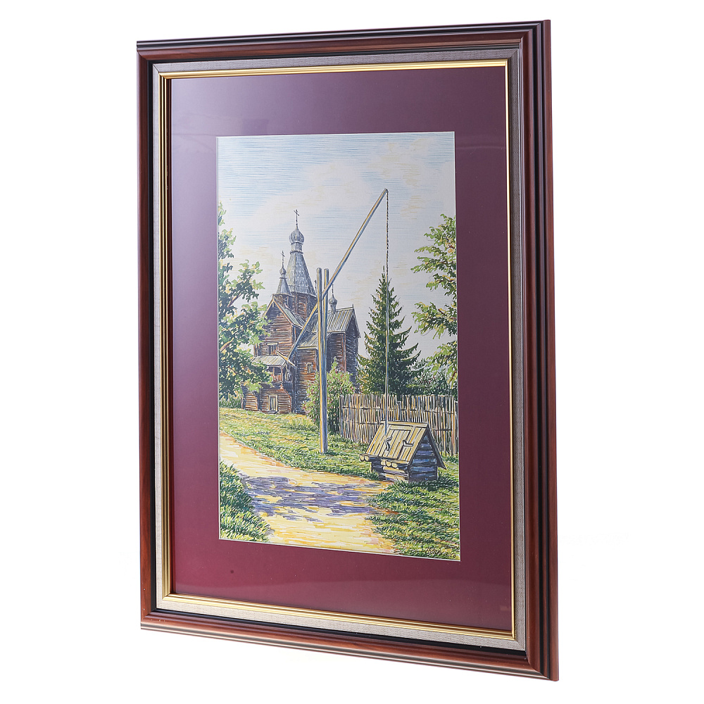 Картина «Деревянный мотив. Витославицы под Новгородом» 52х42 см - интернет магазин Русь Велика я фото 1