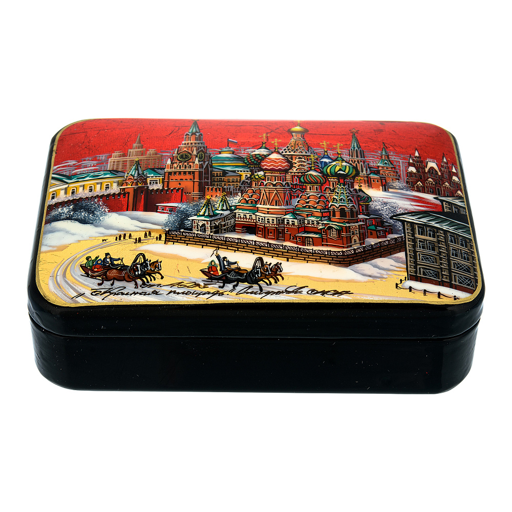 Шкатулка с художественной росписью «Старая Москва» - интернет магазин Русь Велика я фото 2