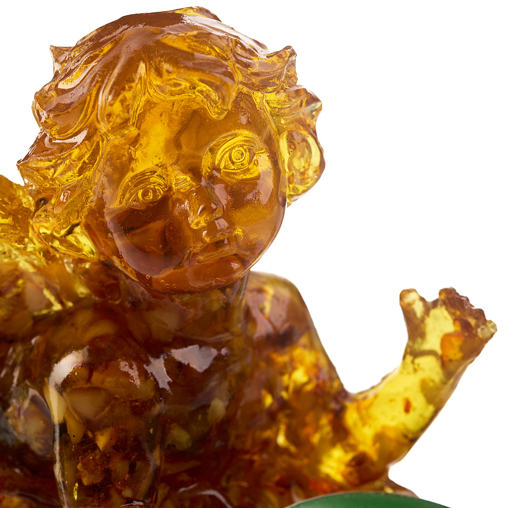 Подсвечник из янтаря «Ангел» - интернет магазин Русь Велика я фото 3