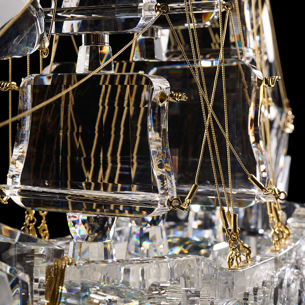 Скульптура из хрусталя «Корабль» - интернет магазин Русь Велика я фото 4