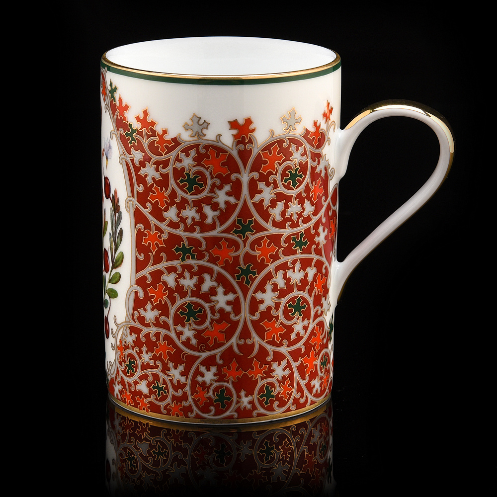 Чайный бокал 400 мл «Клюква заповедная». Форма Соло. ИФЗ - интернет магазин Русь Велика я фото 1