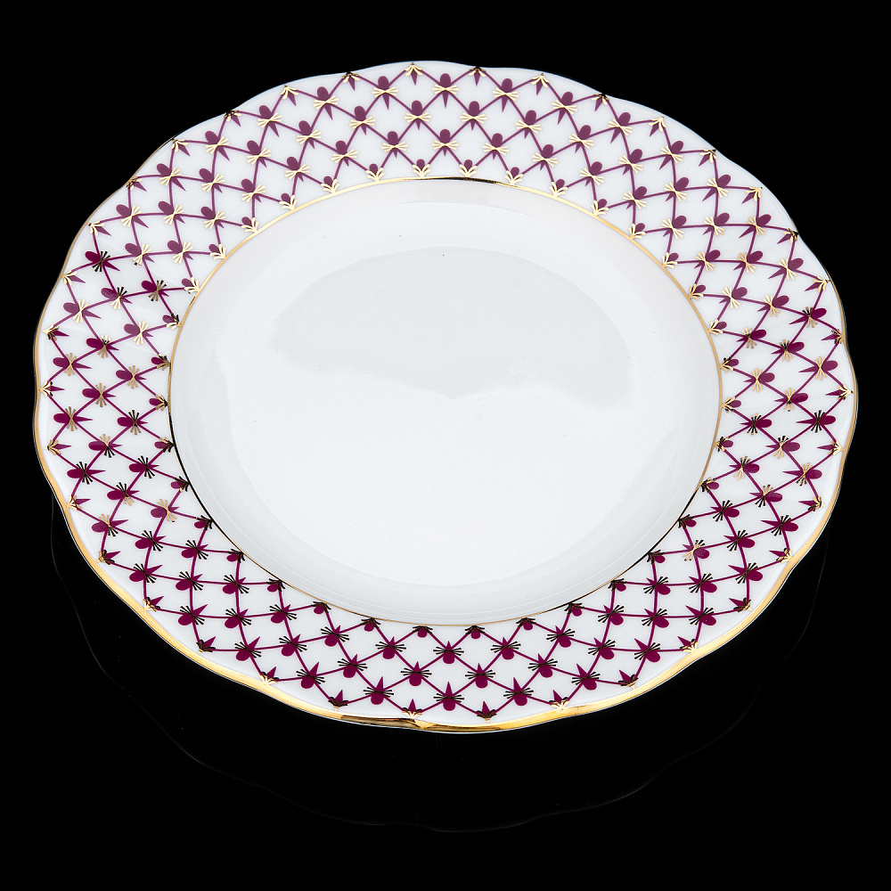 Тарелка мелкая «Сетка-Блюз». Форма Тюльпан. ИФЗ - интернет магазин Русь Велика я фото 3