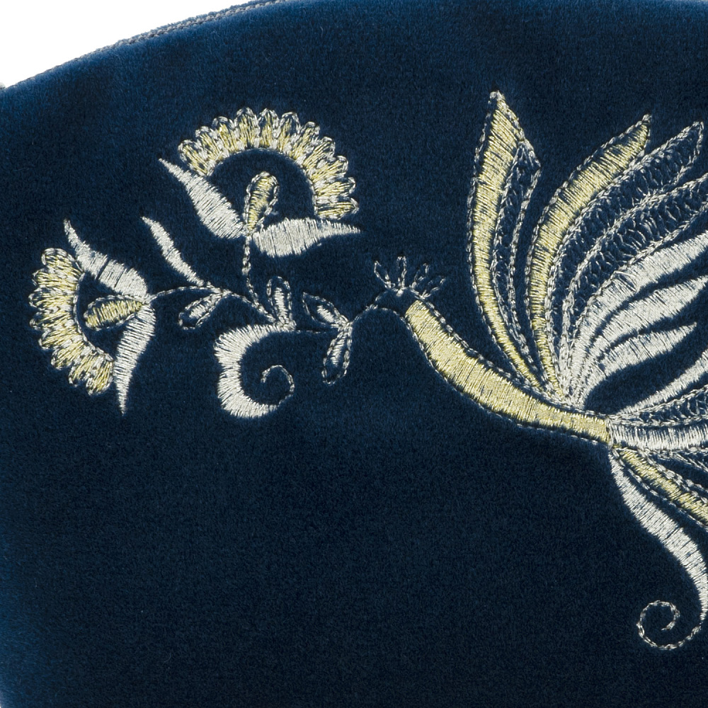 Косметичка «Птица». Темно-синяя с вышивкой - интернет магазин Русь Велика я фото 2