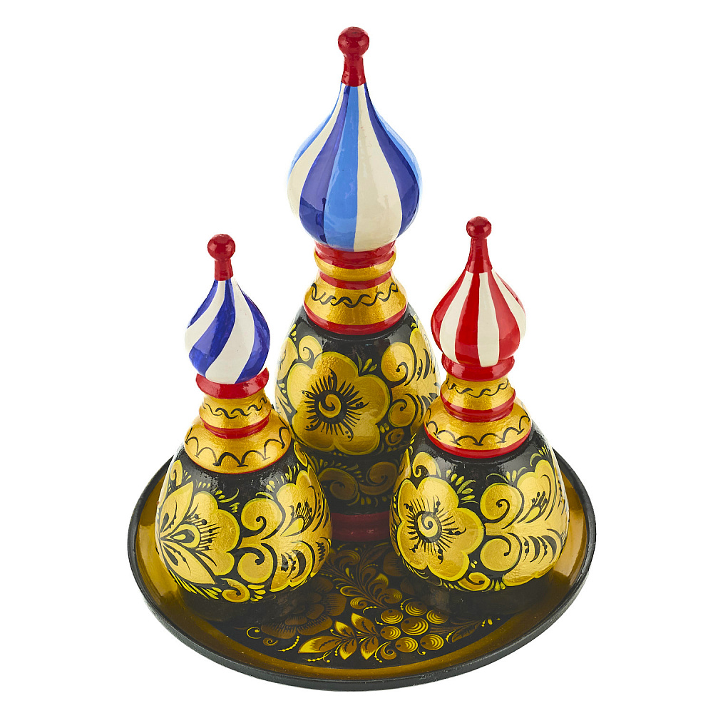 Набор для специй «Купола». Хохлома - интернет магазин Русь Велика я 