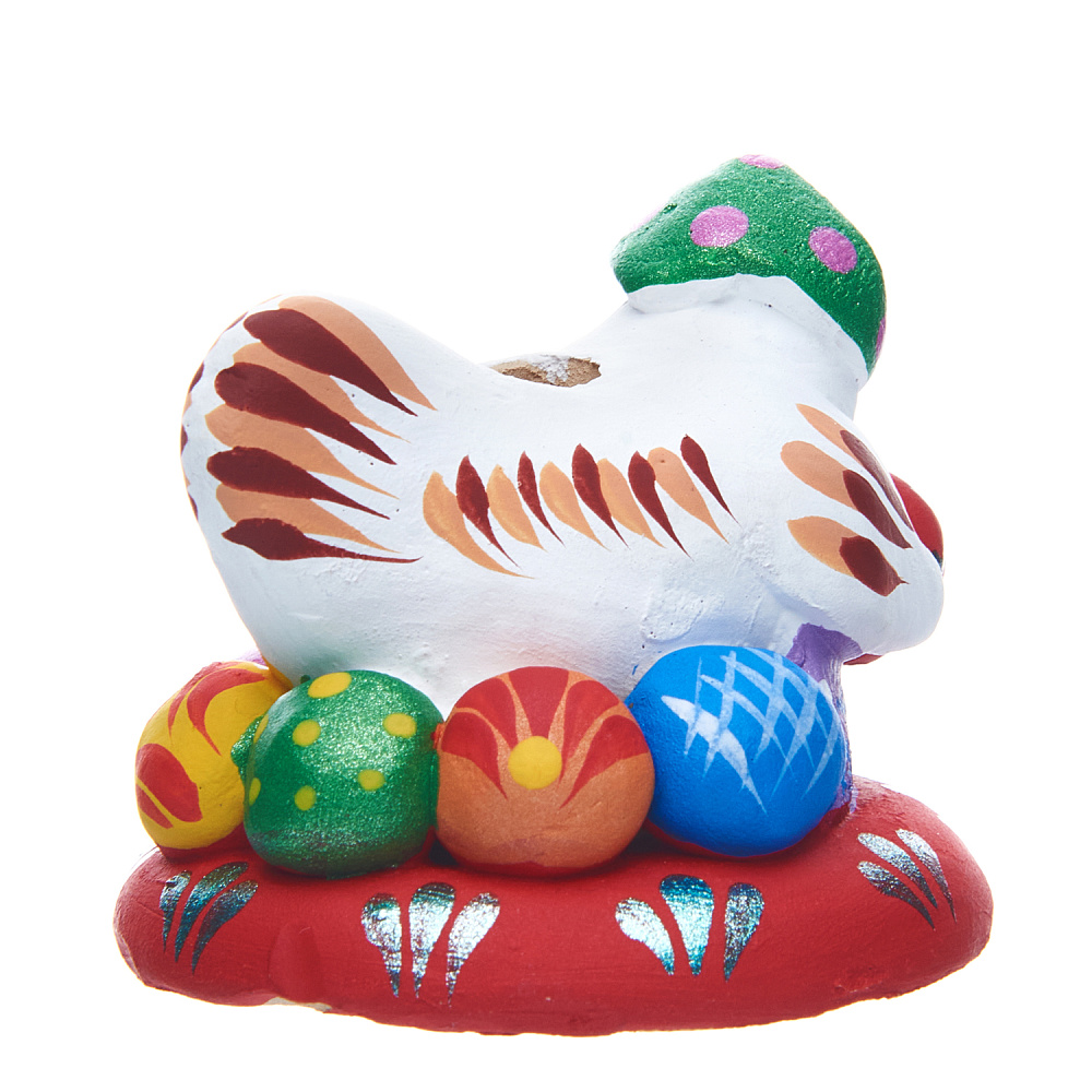 Ковровская игрушка Сувенир-Подсвечник КУРОЧКА в ПЛАТКЕ 6*6*5см - интернет магазин Русь Велика я фото 5