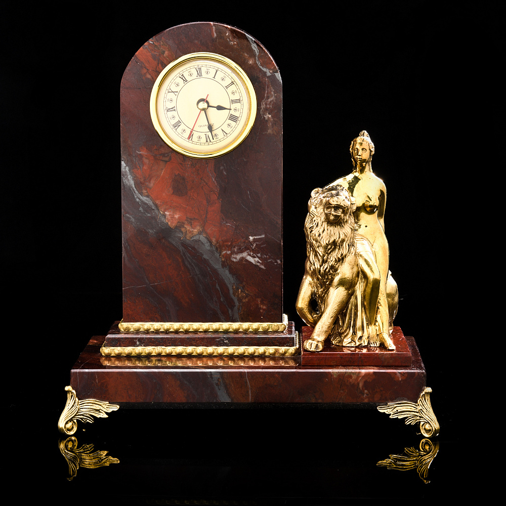 Настольные часы из камня «Диана». Златоуст - интернет магазин Русь Велика я 