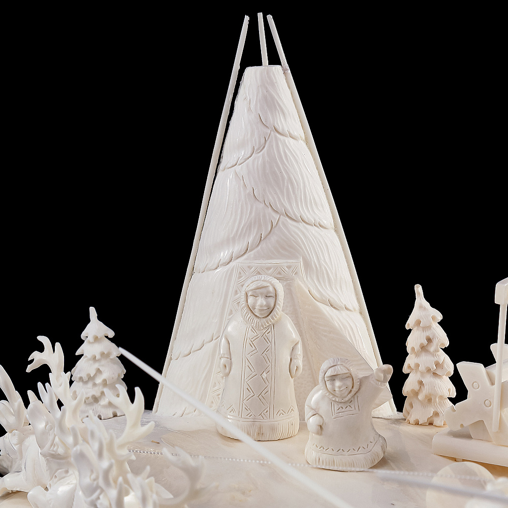 Скульптура из кости «Тюменский север» - интернет магазин Русь Велика я фото 3