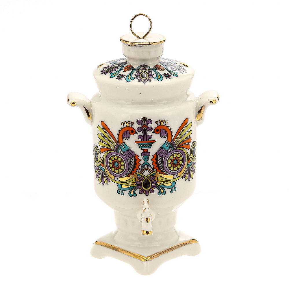 Самовар сувенирный. Гжель в цвете - интернет магазин Русь Велика я 
