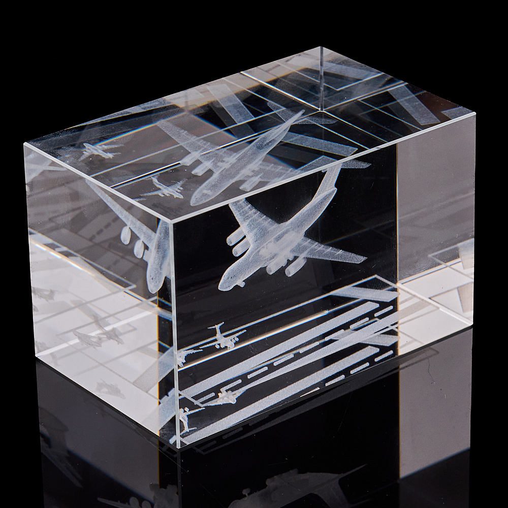 Лазерная графика. Куб «Военно-транспортный самолет» - интернет магазин Русь Велика я фото 1