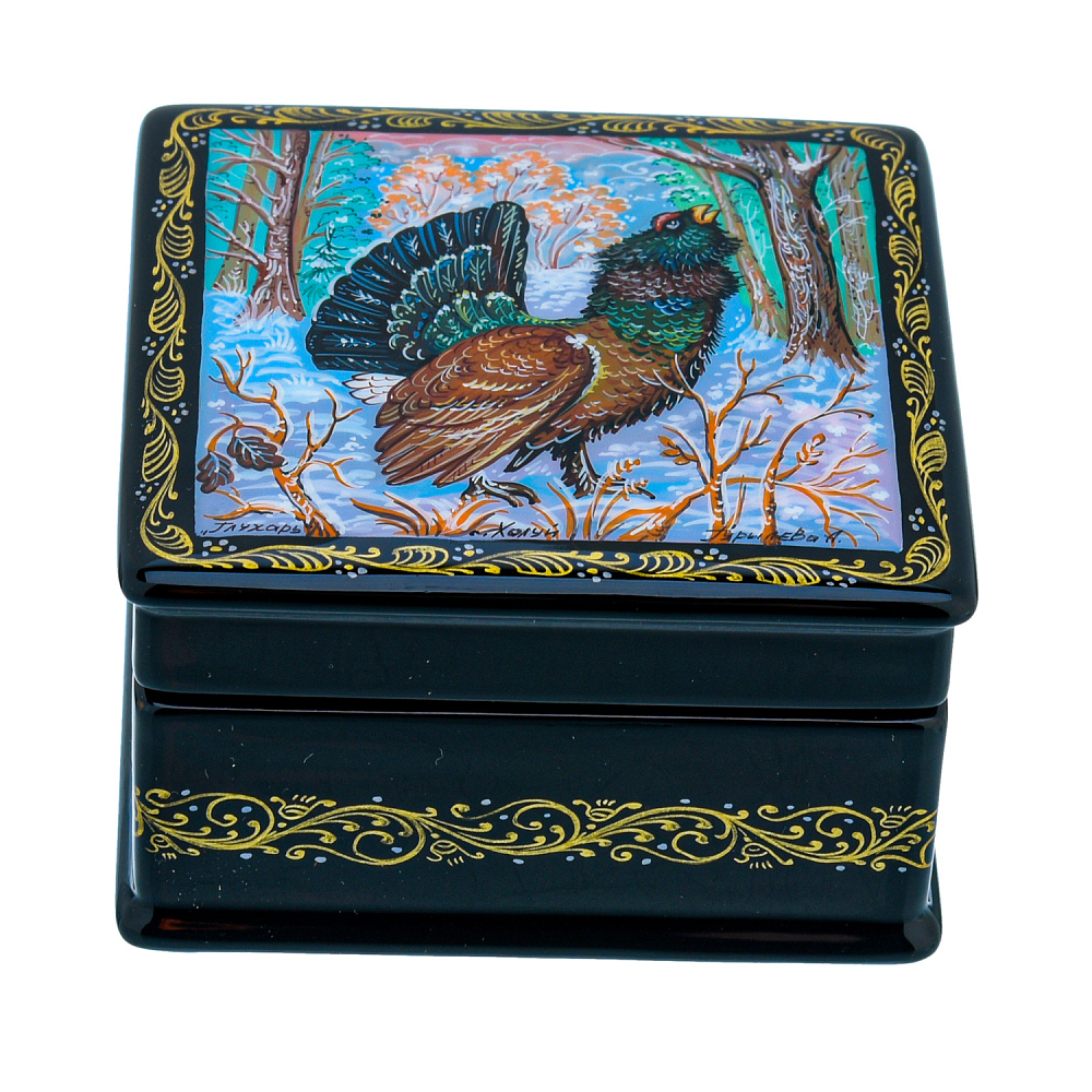 Шкатулка с художественной росписью «Глухарь» - интернет магазин Русь Велика я фото 2