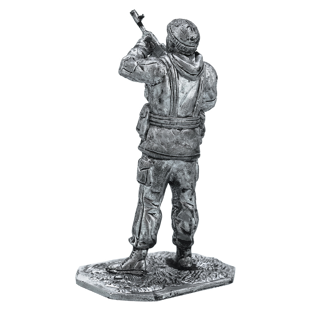 Оловянная миниатюра «Вежливый с автоматом» - интернет магазин Русь Велика я фото 3