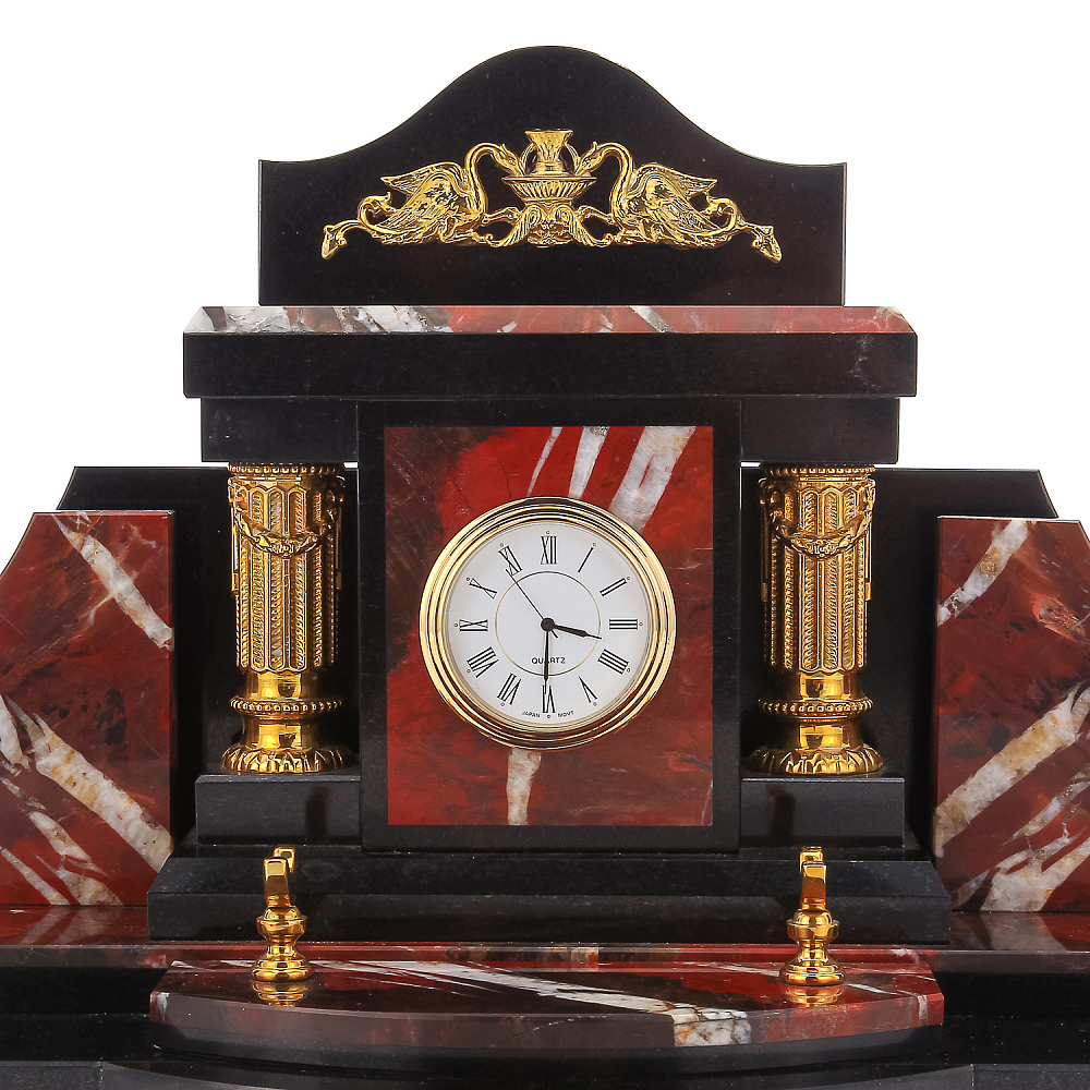 Настольный набор для руководителя из яшмы и долерита - интернет магазин Русь Велика я фото 4