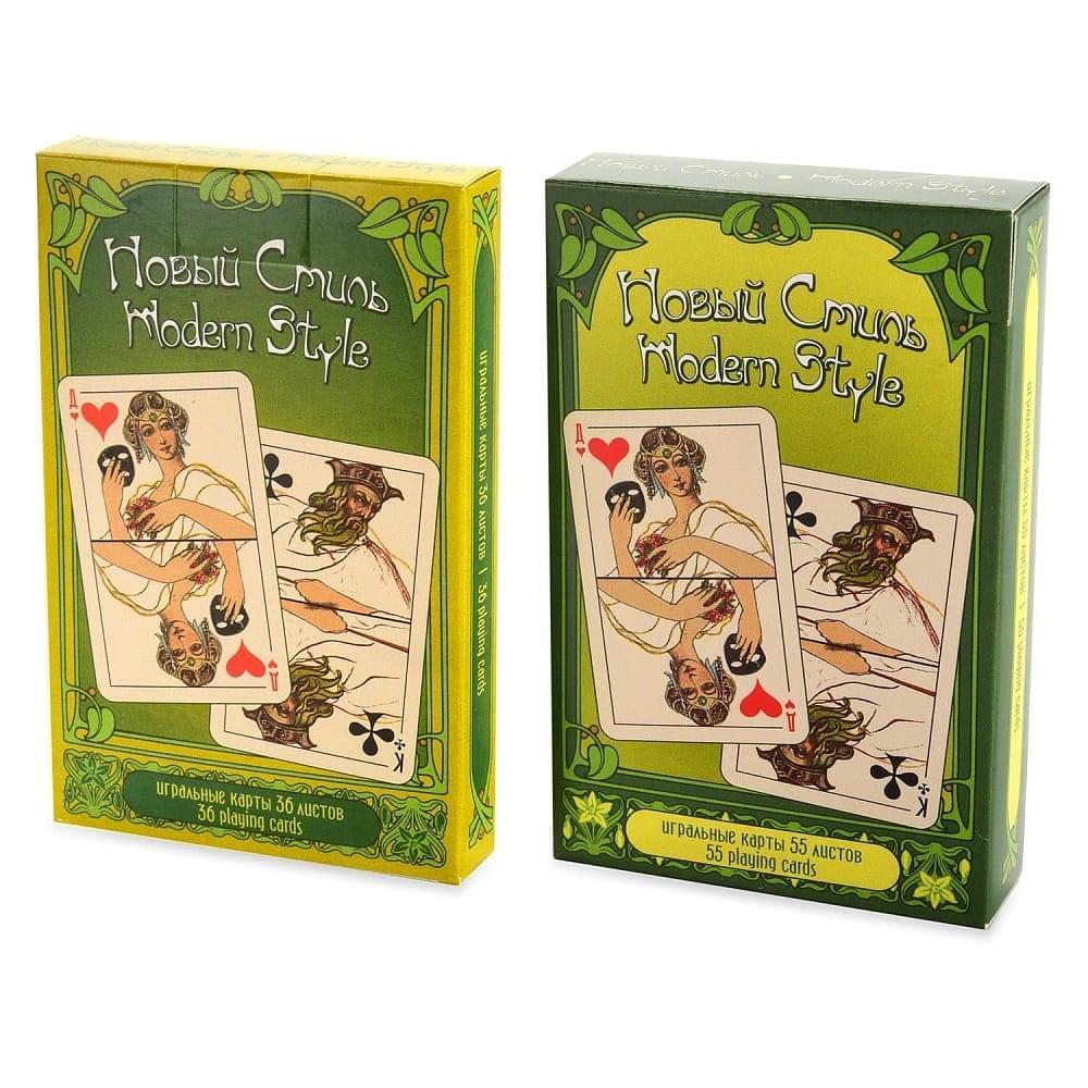 0033860/1345 Игральные карты НОВЫЙ СТИЛЬ 55листов - интернет магазин Русь Велика я 
