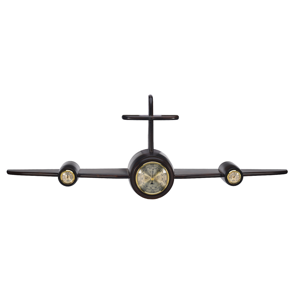 Метеостанция настенная с термометром, гигрометром и барометром «Самолет» - интернет магазин Русь Велика я 