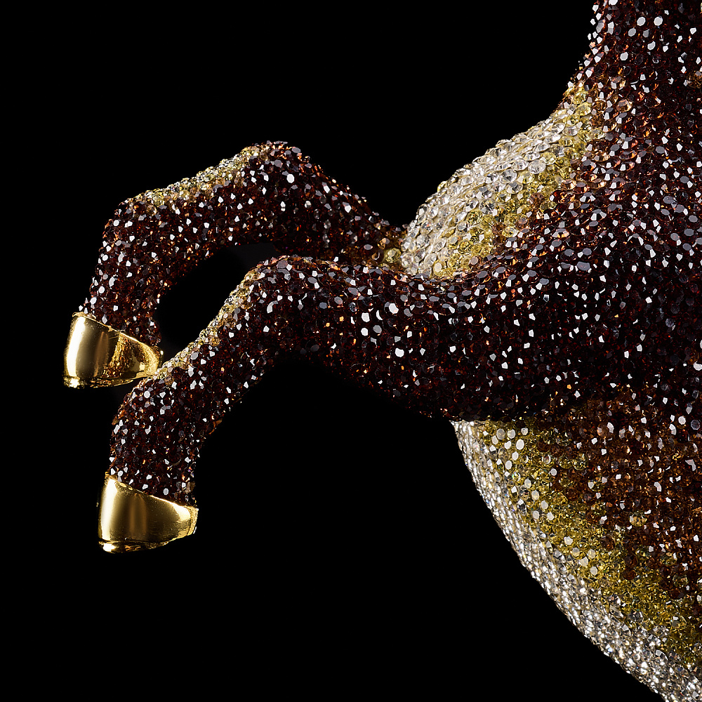 Символ 2026 года. Скульптура с хрустальными стразами «Лошадь» - интернет магазин Русь Велика я фото 4