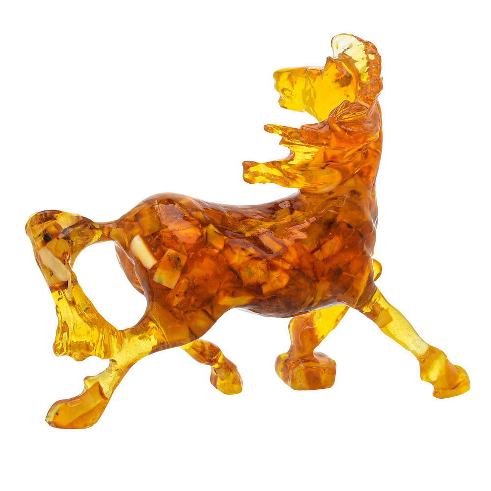 Символ 2026 года. Статуэтка из янтаря «Лошадь» - интернет магазин Русь Велика я фото 2
