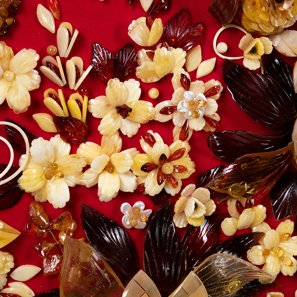 Картина янтарная «Роскошь цветения» 80х120 см - интернет магазин Русь Велика я фото 9