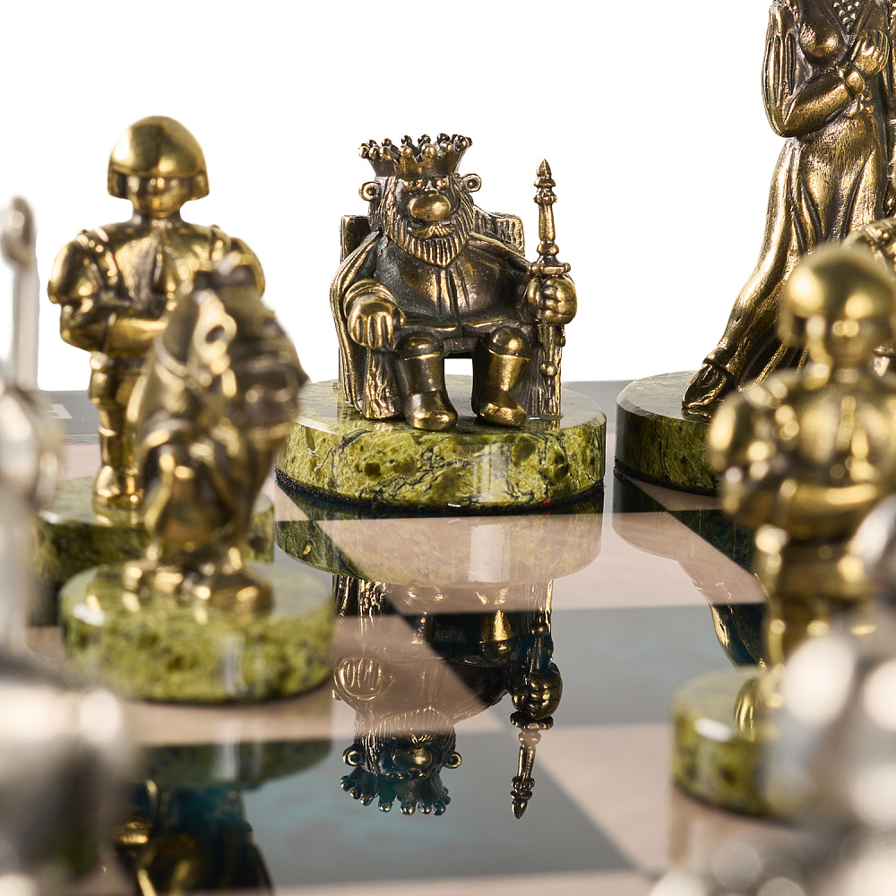 Шахматы с фигурами из бронзы «Европа» 48х48 см - интернет магазин Русь Велика я фото 11