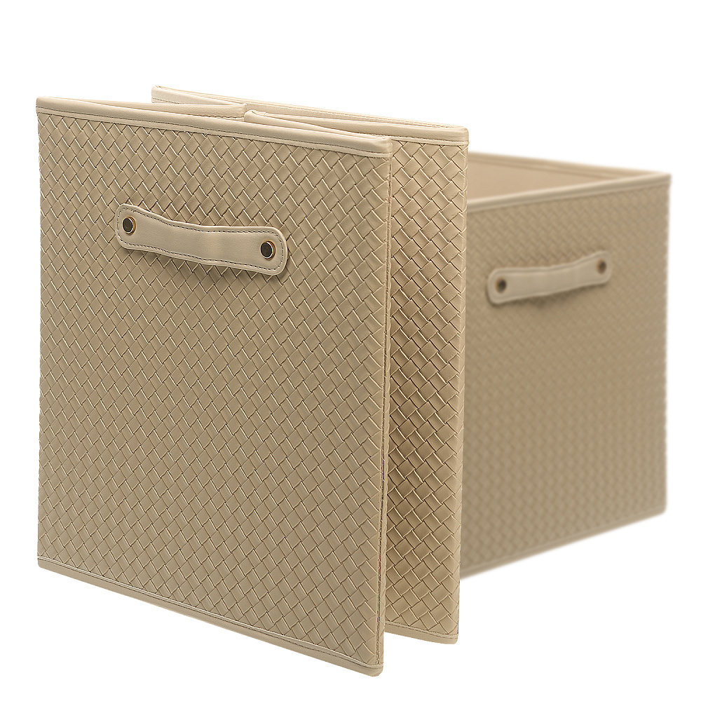 Органайзер из кожи для хранения вещей бежевый 31х31х31 см - интернет магазин Русь Велика я фото 1