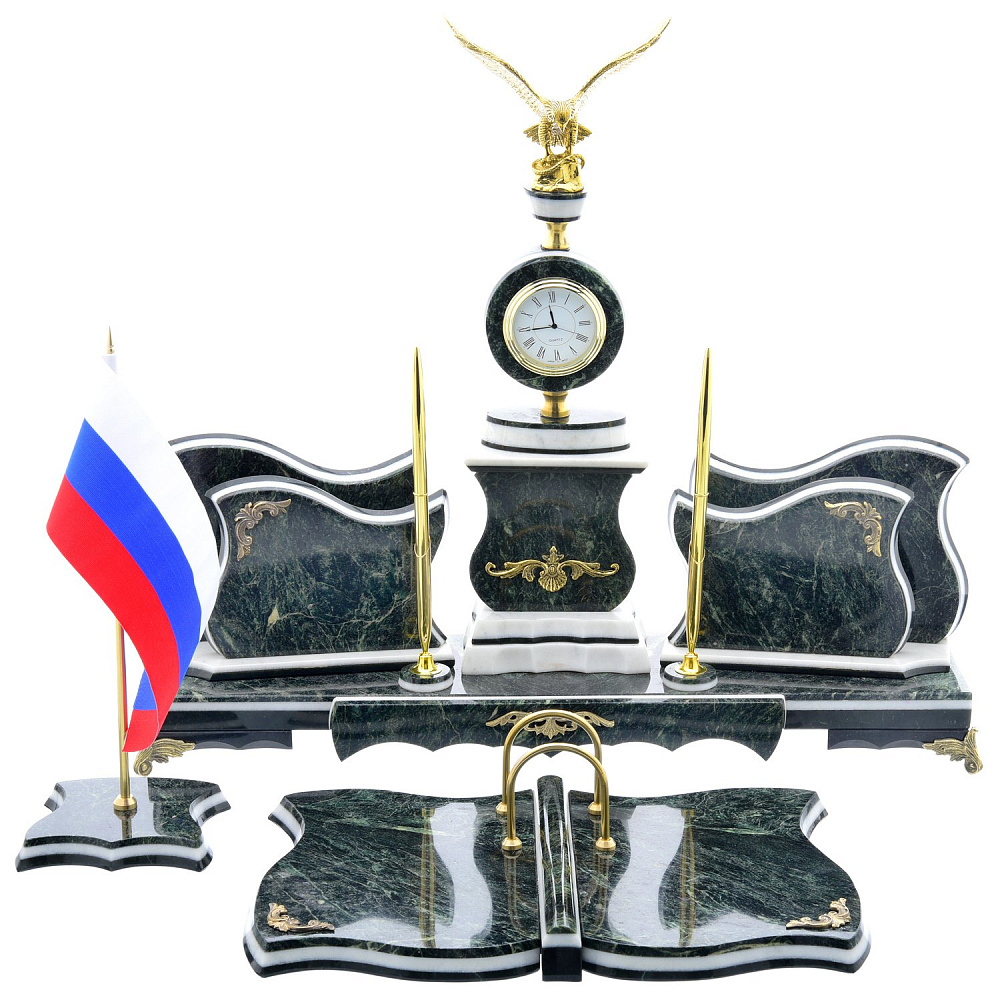 Настольный письменный набор из камня «Орел» - интернет магазин Русь Велика я 