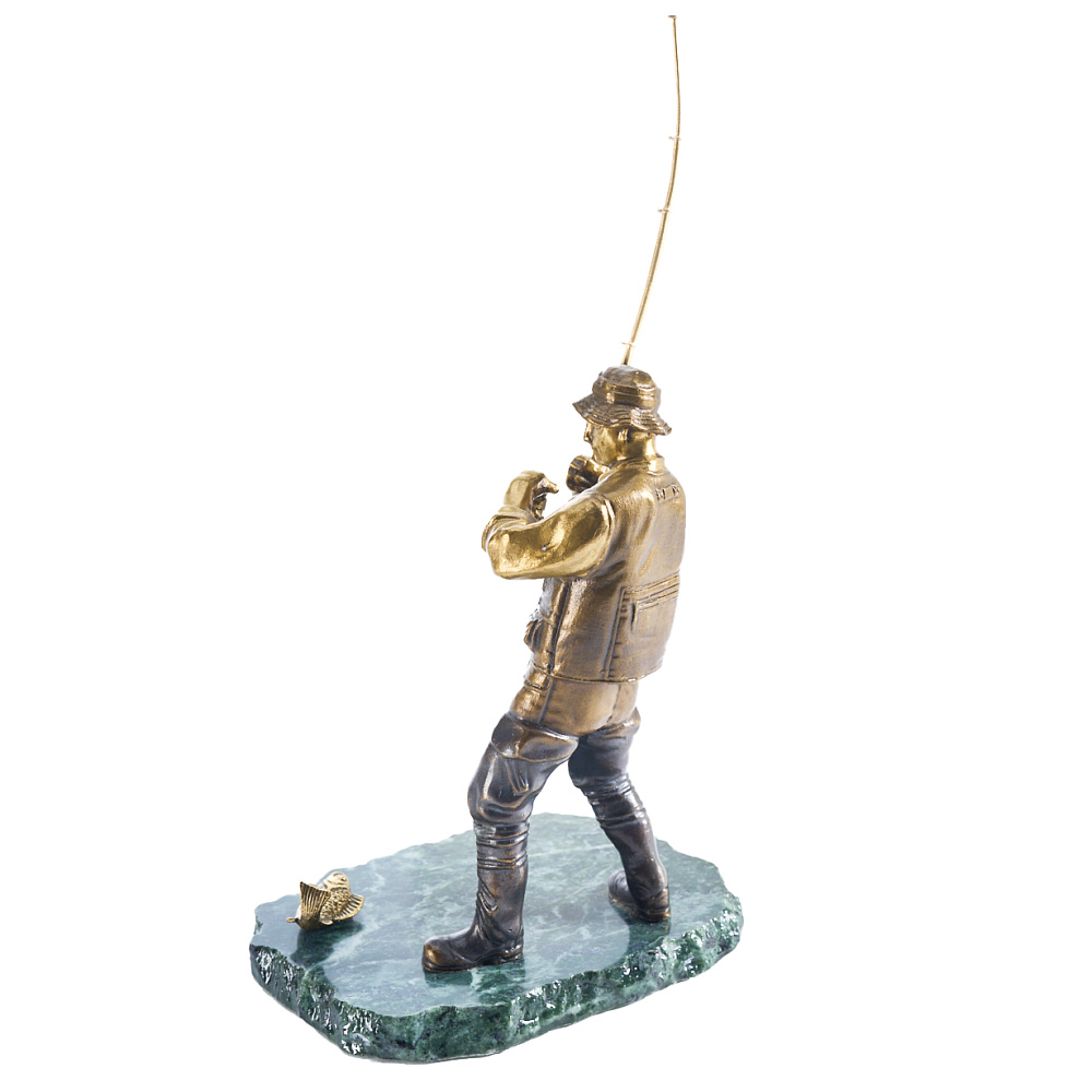 Бронзовая статуэтка «Рыбак» - интернет магазин Русь Велика я фото 3