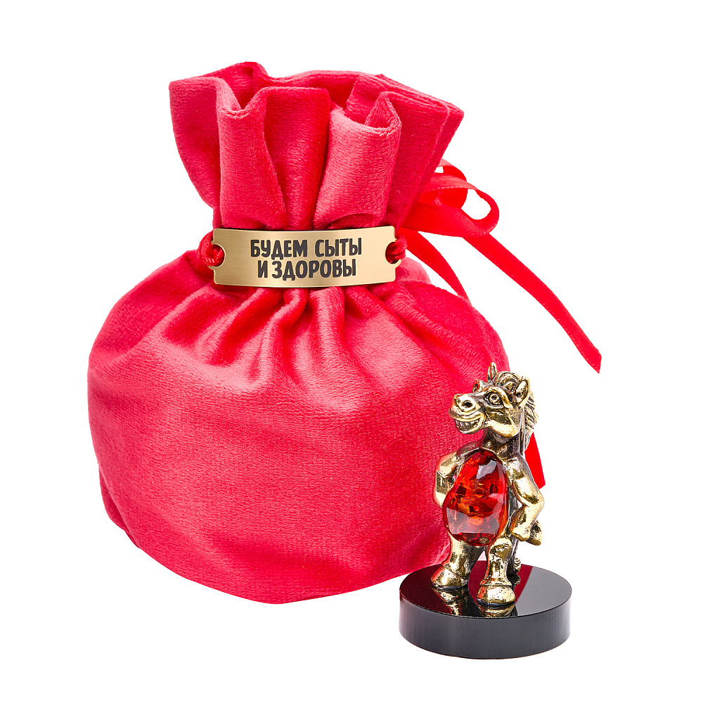 Лошадь Символ 2026 года. Статуэтка «Будем сыты и здоровы» - интернет магазин Русь Велика я фото 1