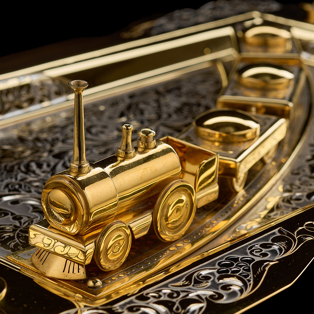 Питейный набор на 3 персоны «Паровоз». Златоуст - интернет магазин Русь Велика я фото 3