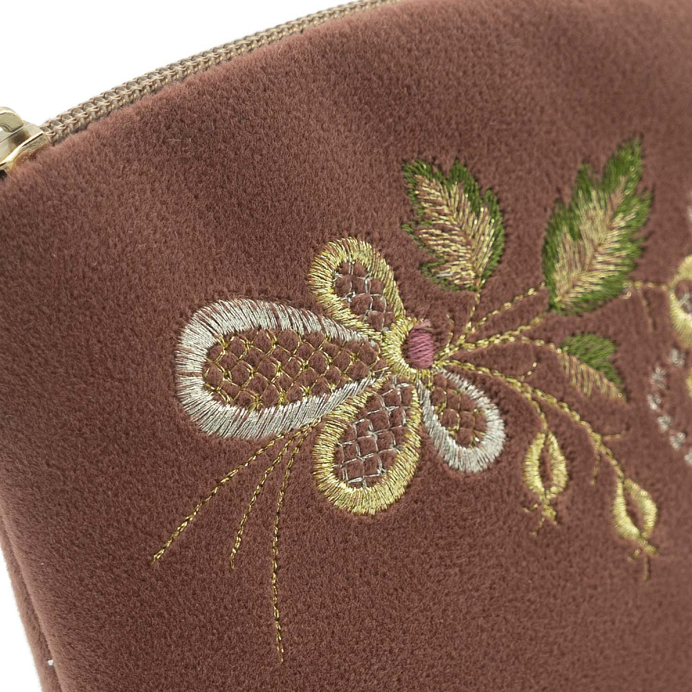 Косметичка «Заря». Темно-розовая с вышивкой - интернет магазин Русь Велика я фото 2