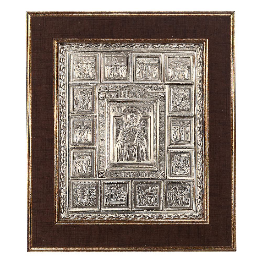 Икона «Житие Николая Чудотворца» 22х26 см - интернет магазин Русь Велика я 