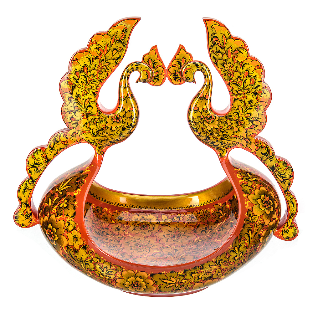 Ковш «Близнецы». Хохлома - интернет магазин Русь Велика я фото 3