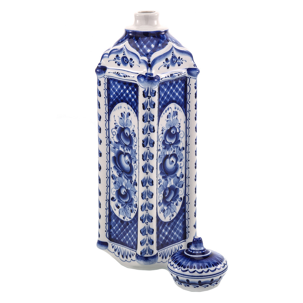 Штоф «Рождественский». Гжель - интернет магазин Русь Велика я фото 2