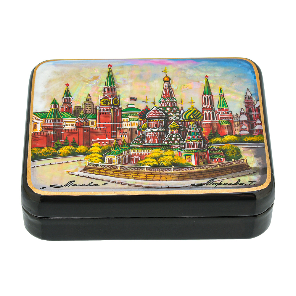 Шкатулка с художественной росписью «Москва. Лето» - интернет магазин Русь Велика я фото 2