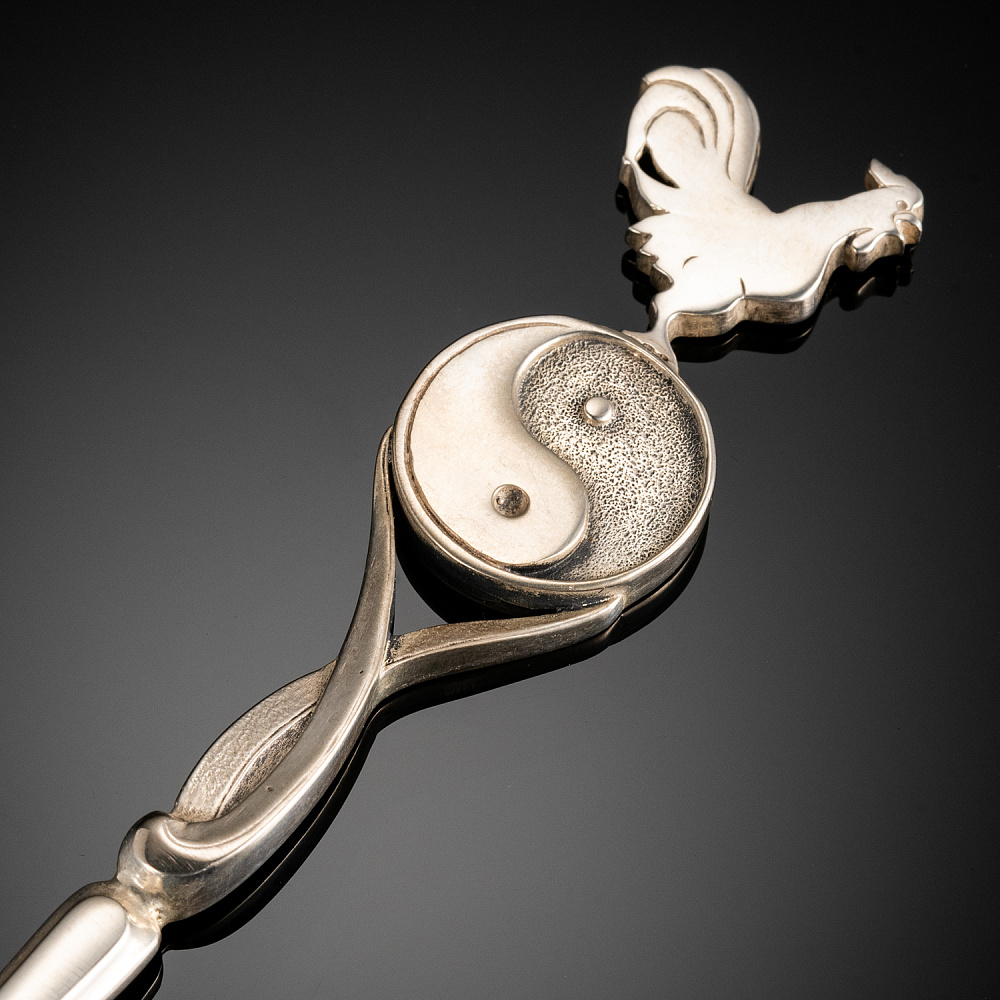 Ложка «Восточный гороскоп — Петух». Серебро 875* - интернет магазин Русь Велика я фото 1