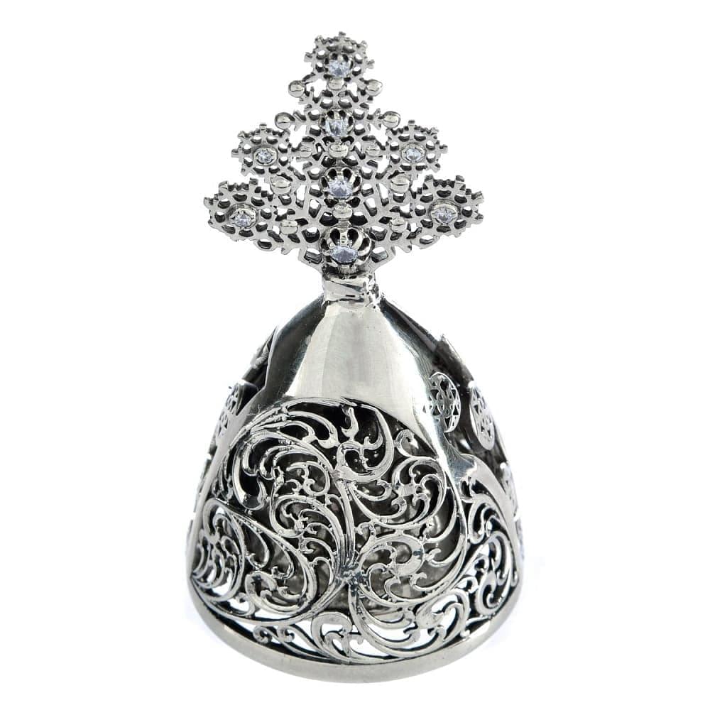 Бронзовый колокольчик «Морозный узор» - интернет магазин Русь Велика я 