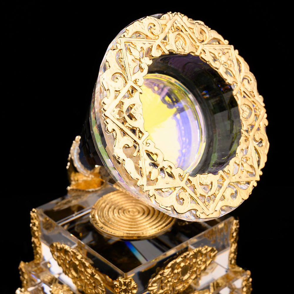 Скульптура из хрусталя «Граммофон» от Asfour Crystal - интернет магазин Русь Велика я фото 4