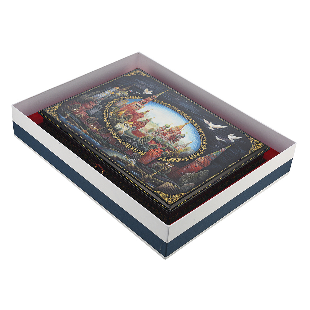 Шкатулка для документов с художественной росписью «Москва» - интернет магазин Русь Велика я фото 4