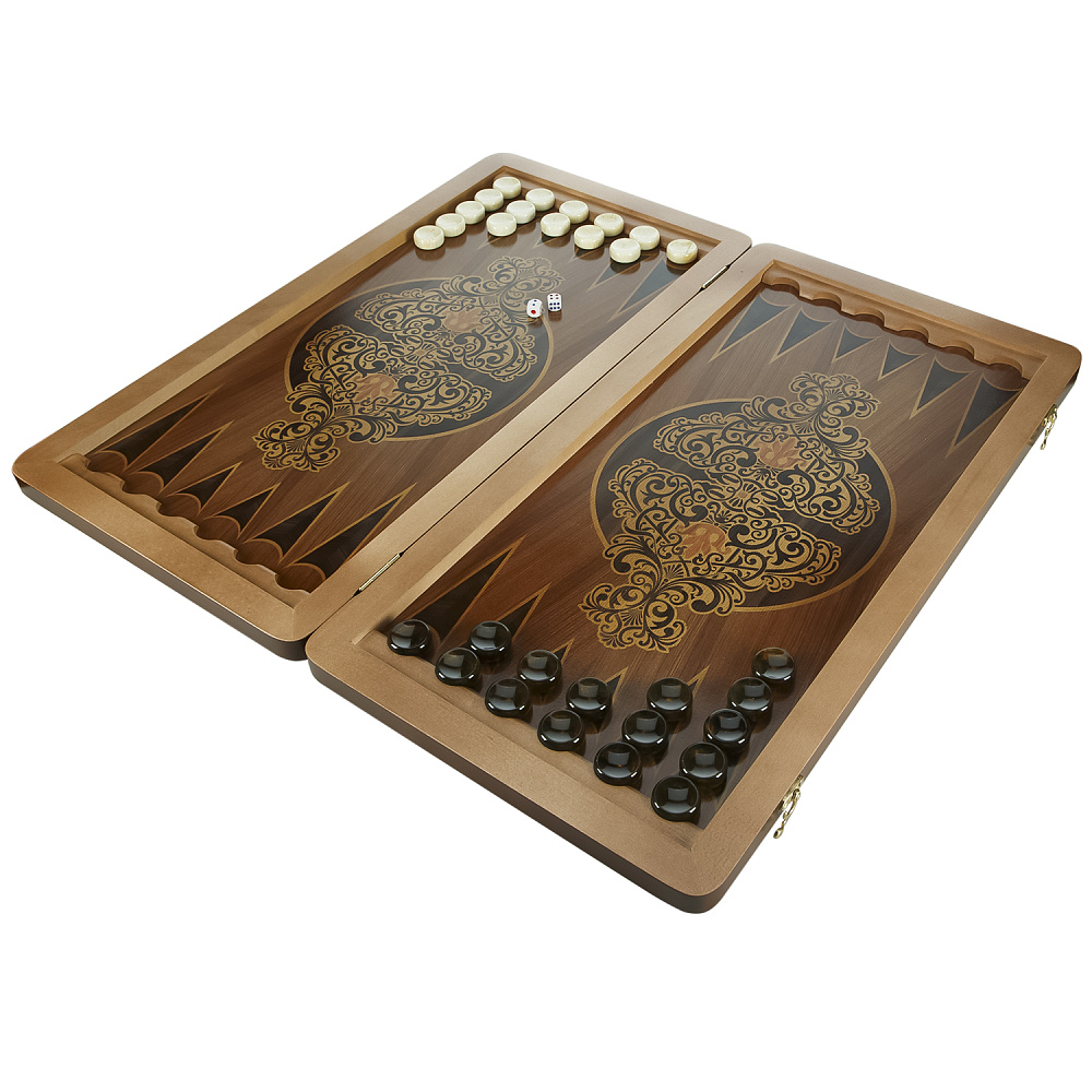 Нарды с янтарными фишками «Золотой питон» 60х30 см - интернет магазин Русь Велика я фото 3