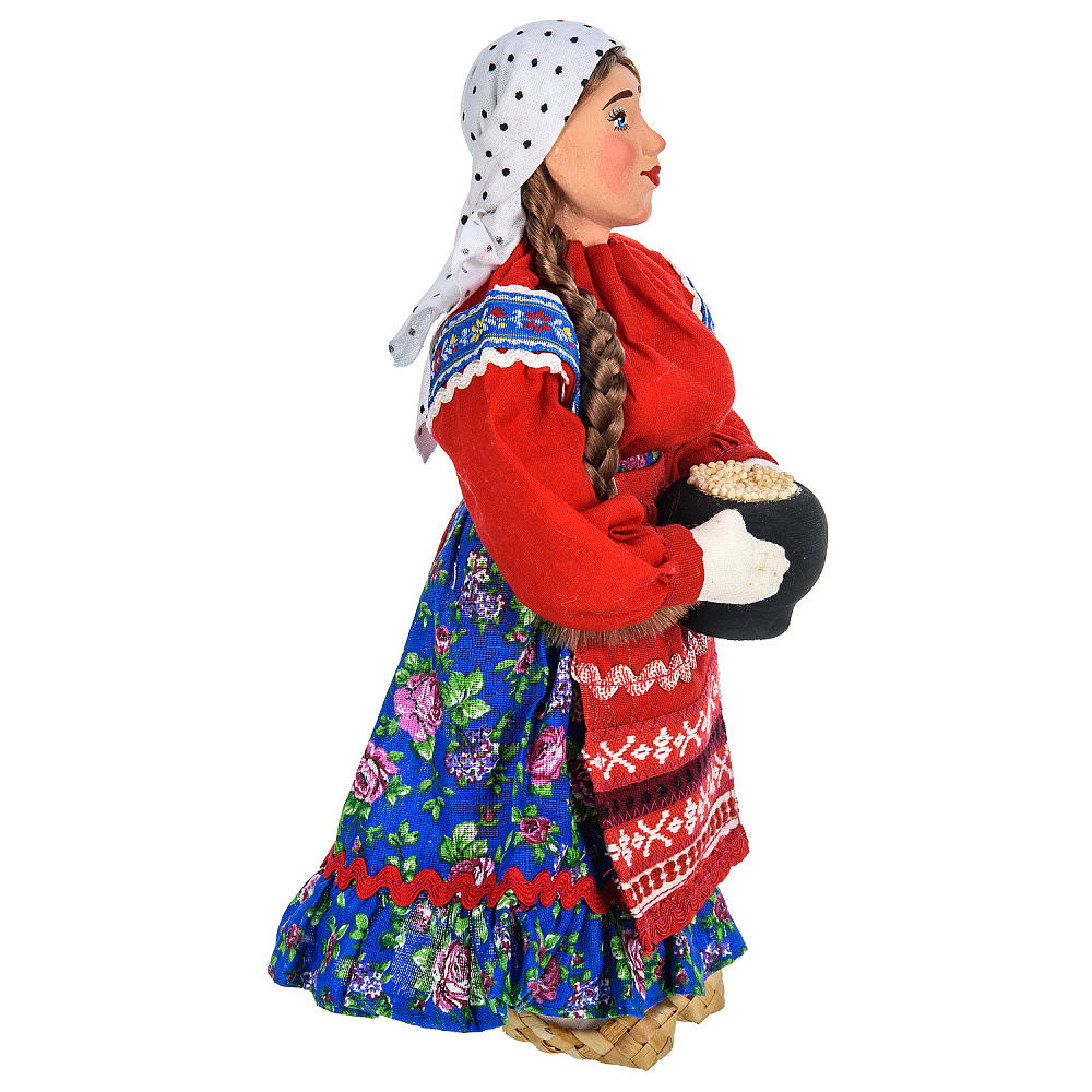 Коллекционная кукла ручной работы «Марья с чугунком» - интернет магазин Русь Велика я фото 1