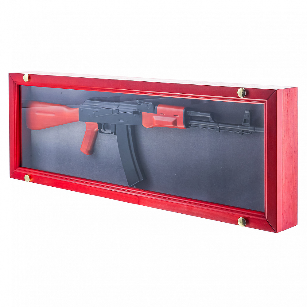 Деревянное резное панно «Автомат АК-47» 100х35 см - интернет магазин Русь Велика я фото 1