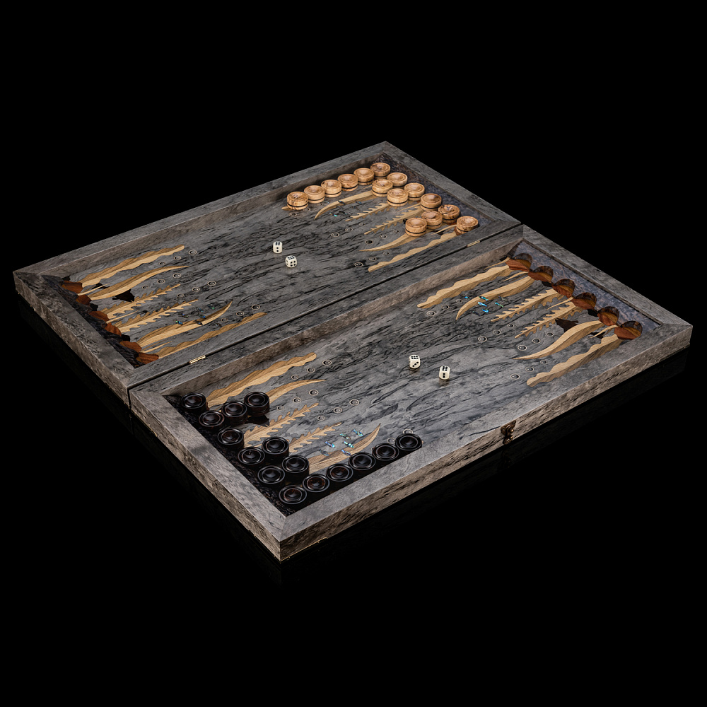 Нарды из карельской берёзы «Щука» - интернет магазин Русь Велика я фото 2