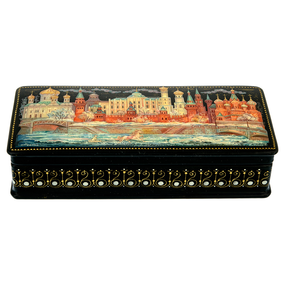 Шкатулка с художественной росписью «Москва» - интернет магазин Русь Велика я фото 1