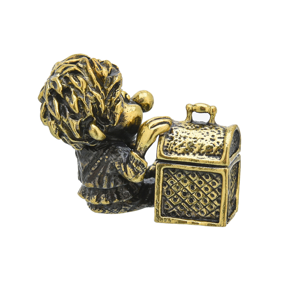 Бронзовая статуэтка «Домовенок богатство» - интернет магазин Русь Велика я фото 2